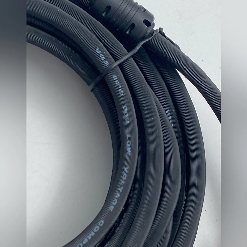 15’ Tainston VGA Cable Male to Male Monitor Cord Heavy Duty Computer Wire 15 Pin